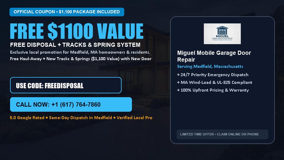 Miguel Mobile Garage Door Repair FREE Haul-Away & Heavy-Duty Tracks with New Door